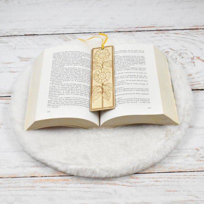 Marque page tournesol