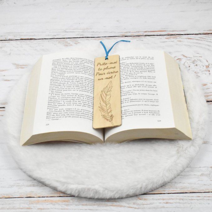 Marque page plume